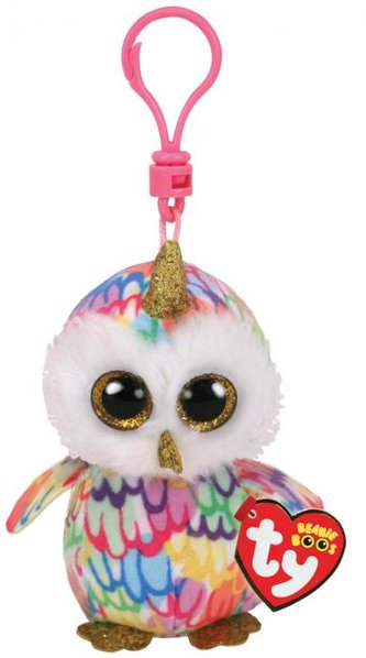 TY BOOS plyšový přívěsek ENCHANTED 8,5 Cm - Sova