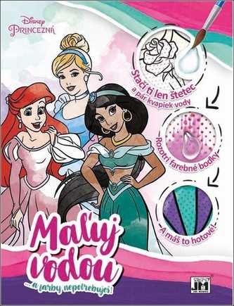 Maľuj vodou Princezné
