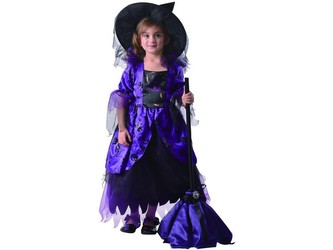 Šaty na karneval - čarodějnice, 92 - 104 cm