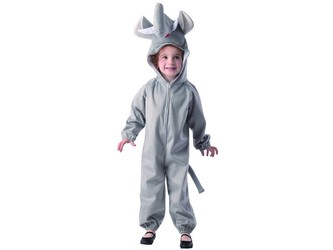 Šaty na karneval -  sloník, 92 - 104 cm