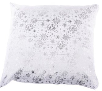 Návlek na polštář stříbrně vyšívaný