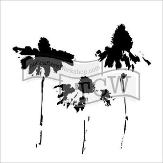 TCW šablona 30,5 x 30,5 cm - Cone flowers