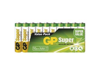Baterie AAA (R03) alkalická GP Super Alkaline  10ks