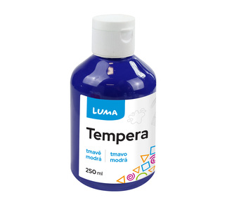 Barvy temperové LUMA 250ml modrá tmavě