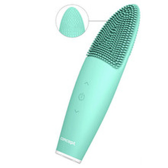 Concept Čisticí sonický kartáček na obličej s vyhříváním Sonvibe SK9010 zelený woman