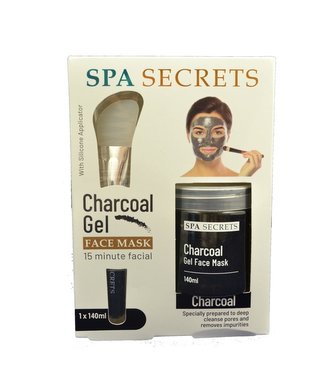 Spa Secrets Set 140ml Charcoal/Applicator