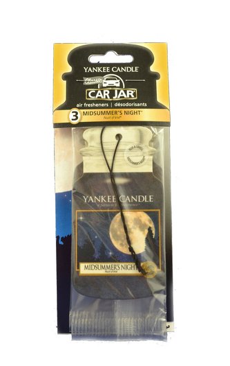 Yankee Candle Car Jar - papírová visačka Midsummer's Night 3ks