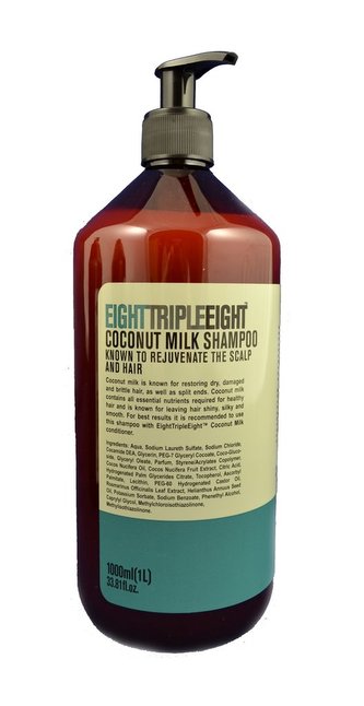 Triple Eight 1000ml šampon Coconut Milk -  pumpa