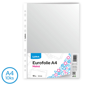 Eurofolie A4 -  matná 10ks LUMA