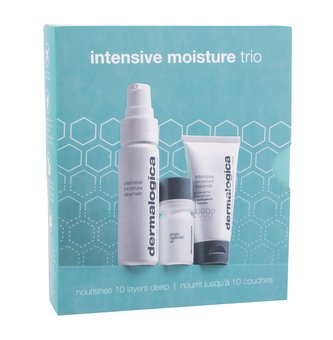Dermalogica Intensive Moisture Trio hydratační krém Intensive Moisture Balance 15 ml + pleťové čisticí mléko Intensive Moisture Cleanser 30 ml + pleťové sérum Phyto Replenish Oil 4 ml