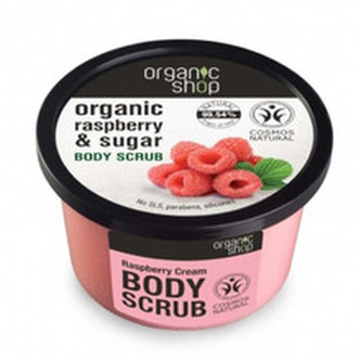 Organic Shop Tělový peeling Organic Raspberry & Sugar (Body Scrub) 250 ml woman