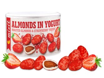 Mixit - Mandle v jogurtu s jahodovým prachem 48 g