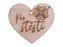 Dřevěné srdíčko Pro štěstí