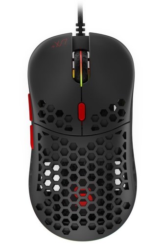 SPC Gear herní myš LIX+ / drátová / optická / PWM3360 / 800-12000dpi / 1000Hz / 6 tlačítek / 59g / ARGB/ USB