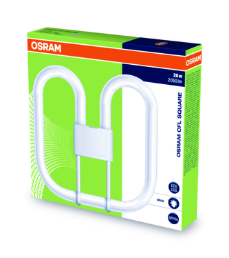 OSRAM zářivka CFL SQUARE 4 pins čtrvercová pin  230V 28W 835 GR10q noDIM A Sklo matné 2050lm 3500K 13000h (krabička 1ks)
