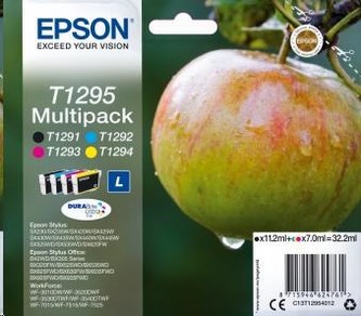 EPSON ink Multipack 4-colours \"Jablko\" T1295 DURABrite Ultra Ink