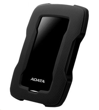 ADATA Externí HDD 1TB 2,5\" USB 3.1 HD330, BLACK COLOR BOX, černý (gumový, nárazu odolný)