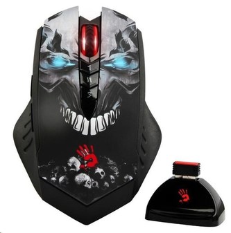 A4tech BLOODY R80A, bezdrátová herní myš, rozlišení až 4000DPI, černá, USB, CORE 3