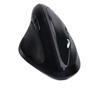 ADESSO herní myš iMouse E70, bezdrátová, vertikální, optická, pro leváky, černá