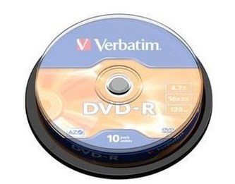 VERBATIM DVD-R(10-Pack)Spindle/General Retail/16x/4.7GB