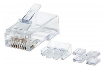 Intellinet konektor RJ45, Cat6A, UTP, 15µ, lanko, 80 ks v nádobě