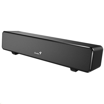 GENIUS repro USB SoundBar 100/ drátový/ 6W/ USB/ 3,5\" jack/ černý