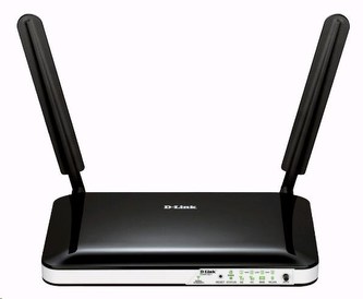 D-Link DWR-921 4G LTE Router, wireless N300, slot na SIM, 1x RJ45 WAN, 4x RJ45 LAN, dvě odpojitelné antény