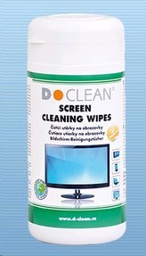 DCLEAN Čistící utěrky na obrazovky TFT/LCD/Plasma v dóze (100ks)
