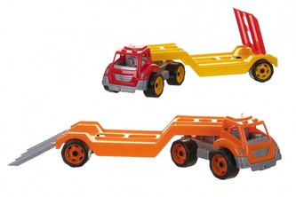 Auto kamion přepravník/odtahovka plast 65cm na volný chod 1ks