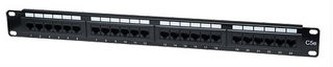 Intellinet Patch panel 24 port Cat5e, UTP, černý