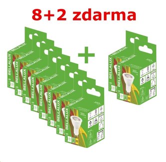 Bellalux ECO LED PAR16 36° 5W 827 GU10 350lm 2700K (Karton 8 ks + 2 ks zdarma)
