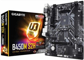 GIGABYTE MB Sc AM4 B450M S2H V2, AMD B450, 2xDDR4, VGA, mATX