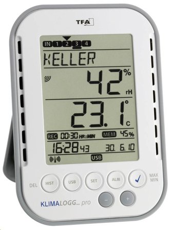 CONRAD Teploměr a vlhkoměr s USB TFA 30.3039