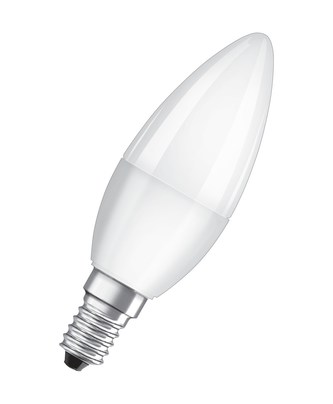 OSRAM LED BASE CL B Fros. 5,7W 827 E14 470lm 2700K (CRI 80) 10000h A+ (Krabička 5ks)