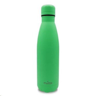 Puro ICON FLUO láhev z nerezové oceli, double wall, 500ml zelená