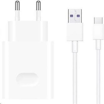 Huawei síťová nabíječka CP404, kabel USB-C, bílá