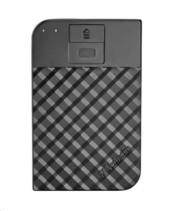 VERBATIM HDD 2TB Fingerprint Secure Portable Hard Drive, Black GDPR