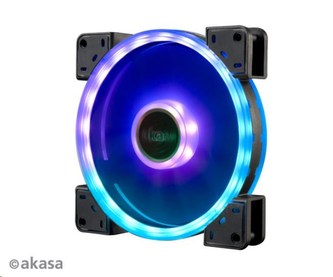 AKASA ventilátor Vegas TLY, 140x140x25mm, aRGB, Dual Sided, RGB