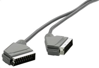 SCART kabel SpeaKa Professional, SCART zástrčka  SCART zástrčka, černá, 1,20 m