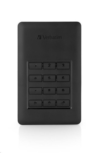 VERBATIM HDD 2.5\" 2TB Incl.KEYPAD USB3.1 USB 3.0 GDPR