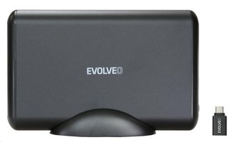 EVOLVEO 3.5\" Tiny 5, 10Gb/s, externí rámeček na HDD, USB 3.1 A + redukce USB 3.1 A/USB C