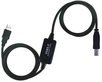 PREMIUMCORD USB 2.0 repeater a propojovací kabel A/M-B/M 20m PREMIUMCORD USB 2.0 repeater a propojovací kabel A/M-B/M 20m