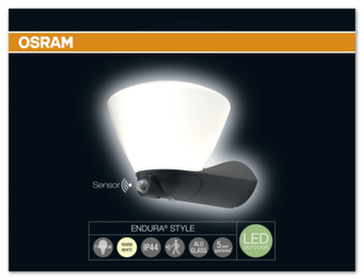 OSRAM LED svítidlo  ENDURA STYLE Lantern Bowl Sensor 7W DG