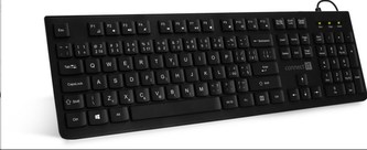 CONNECT IT kancelářská chocolate klávesnice, CZ + SK verze, černá