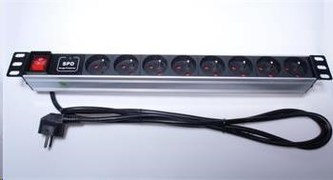 PremiumCord Panel napájecí 1U do 19\" racku, 8x230V, přepěťová ochrana, 2m kabel, vypínač PremiumCord Panel napájecí 1U do 19\" racku, 8x230V, přepěťová ochrana, 2m kabel, vypínač