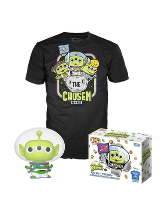 Funko POP & Tee: Pixar- Alien As Buzz(GW)- S