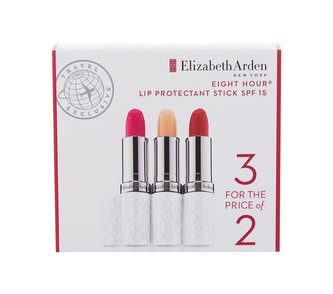 Elizabeth Arden Eight Hour Cream balzám na rty Eight Hour Lip Protectant Stick SPF15 3,7 g + balzám na rty Eight Hour Lip Protectant Stick Sheer Tint SPF15 3,7 g Blush + balzám na rty Eight Hour Lip Protectant Stick Sheer Tint SPF15 3,7 g Berry
