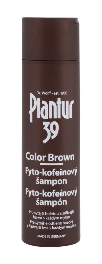 Plantur Fyto-kofeinovy šampon Color Brown pro hnědé vlasy Objem 250 ml woman