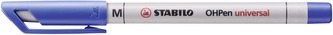 STABILO OHPen universal vodou rozpustný M modrá
