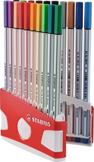 STABILO Pen 68 brush 20 ks ColorParade